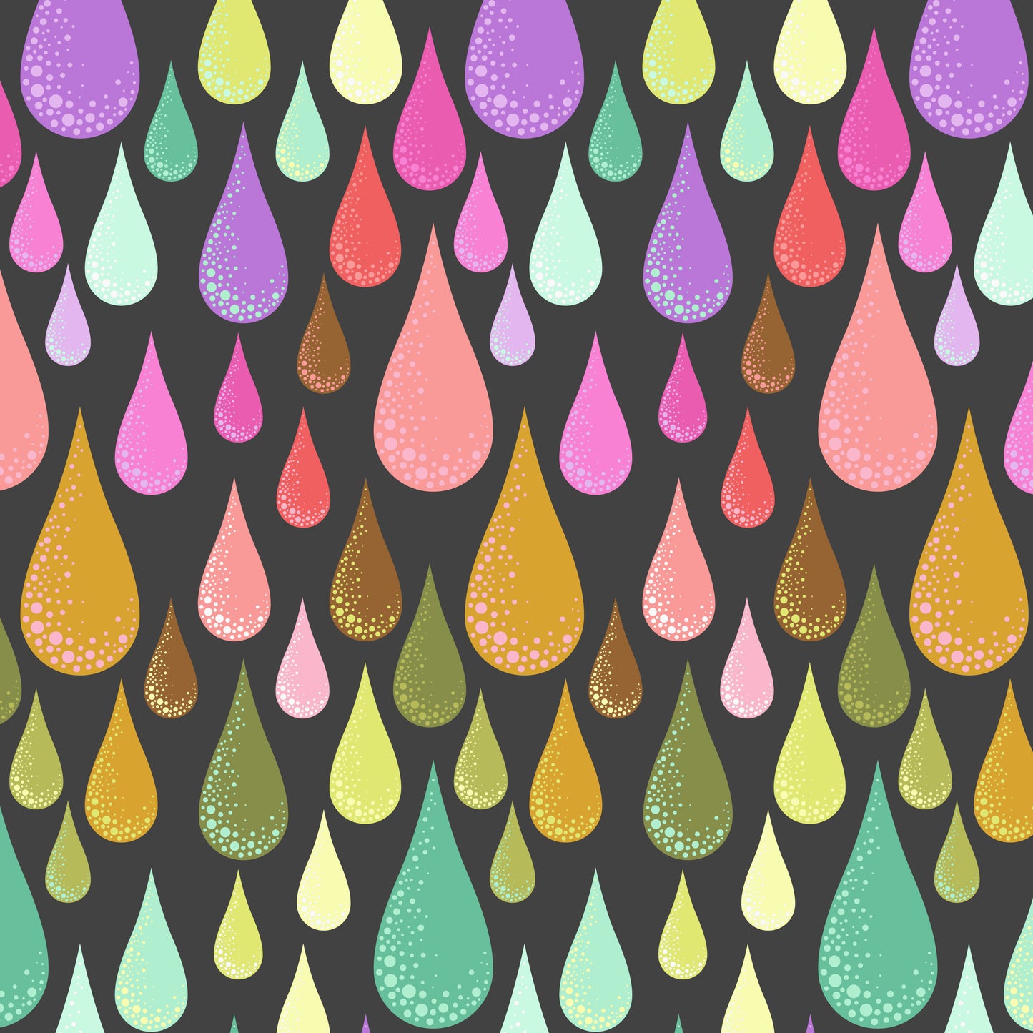 Licorice Dew Drops - Prince Charming Deja Vu Collection from Tula Pink for .5m