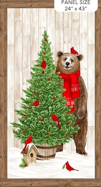 Christmas fabric - Beary Merry Christmas Panel