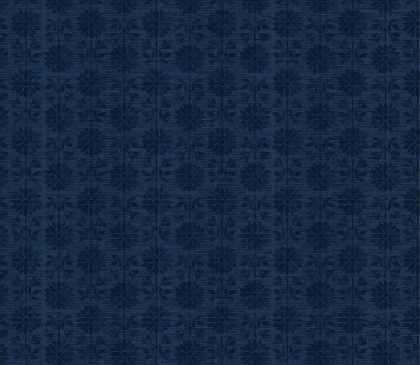 Stem Flower - Indigo - Kindly Yours by Diane Kappa for Studio E Fabrics