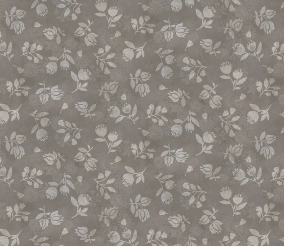 Shaded Flowers - Mushroom - Kindly Yours by Diane Kappa for Studio E Fabrics