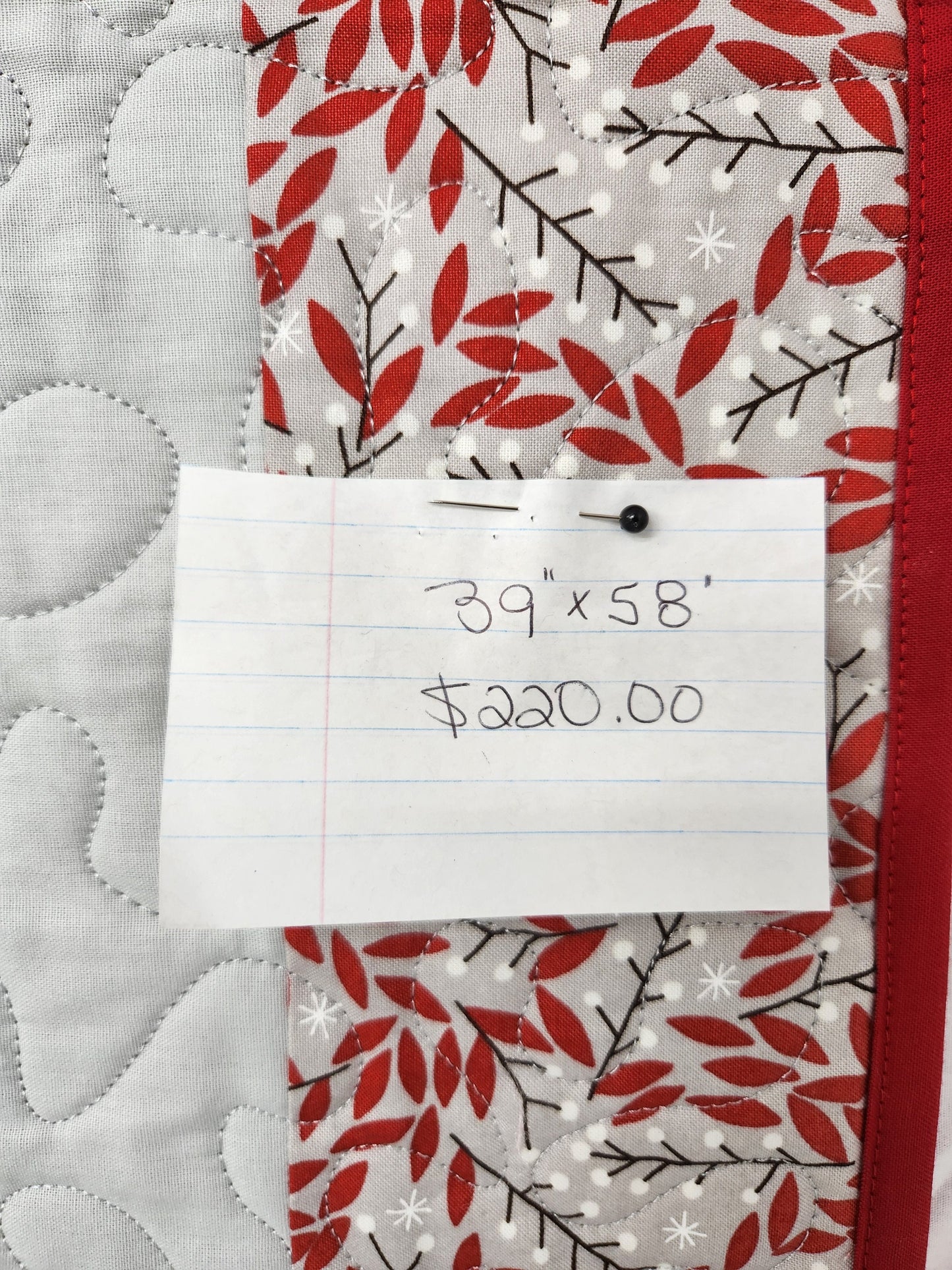 Beautiful Snowman Lap Quilt.