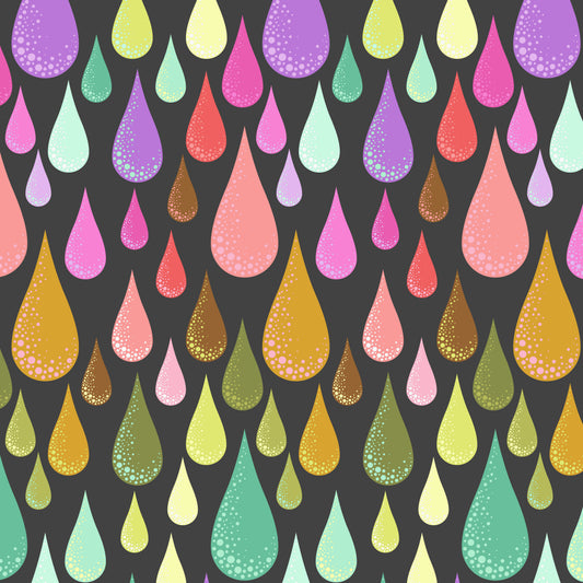 Licorice Dew Drops - Prince Charming Deja Vu Collection from Tula Pink for .5m