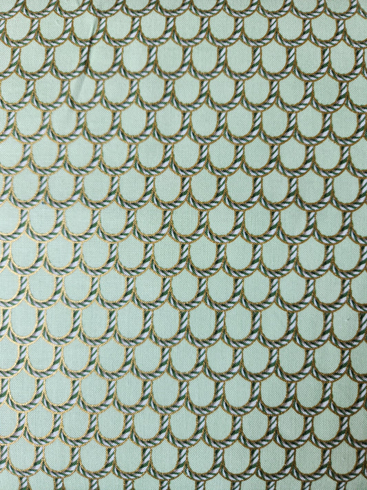 Christmas fabric - Flourish Peppermint Twist in Sage