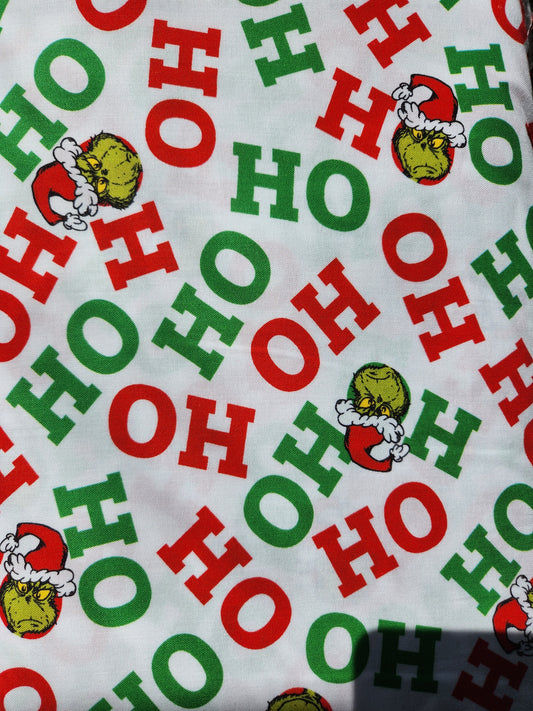 Christmas fabric - How the Grinch Stole Christmas HO HO