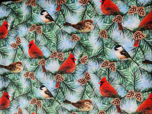 Christmas fabric - Henry Glass Believe - Cardinals