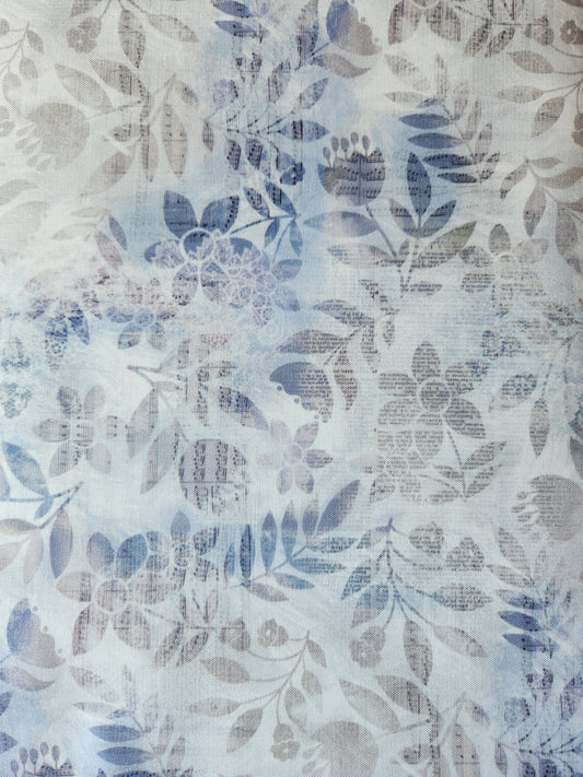 8999-13 Blue Taupe - Kindly Yours by Diane Kappa for Studio E Fabrics