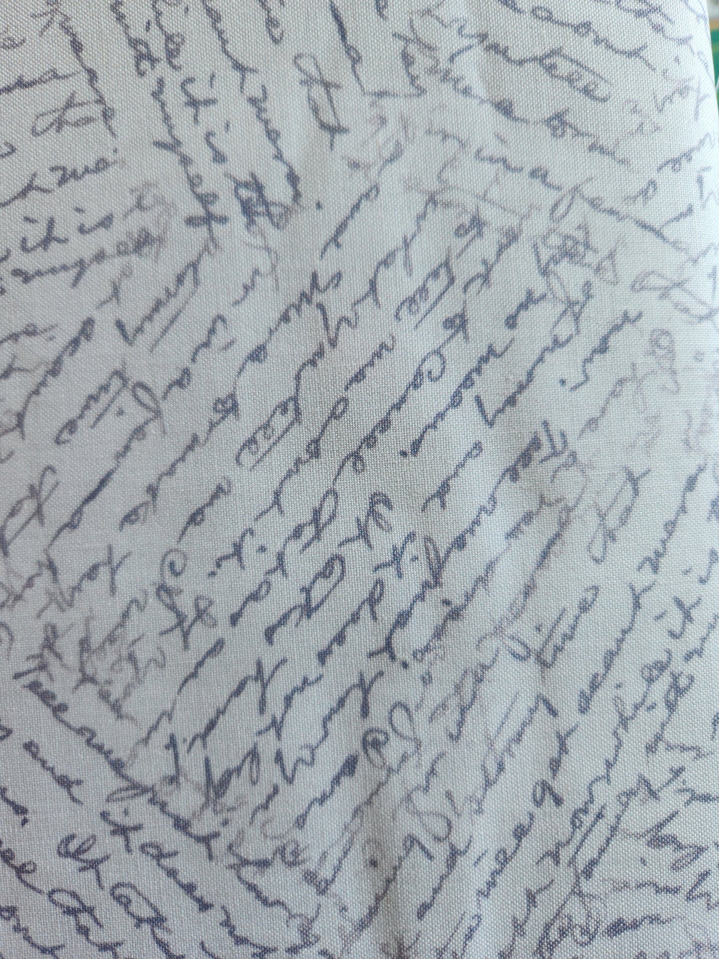 9000-19 Precious Letters - Silver Blue - Kindly Yours by Diane Kappa for Studio E Fabrics