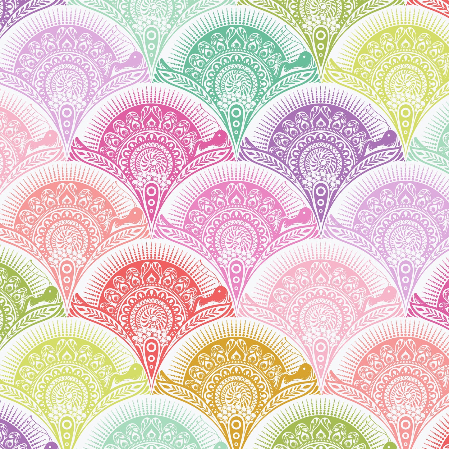 Sugarrush Snail Scallop- Prince Charming Deja Vu Collection from Tula Pink for .5m