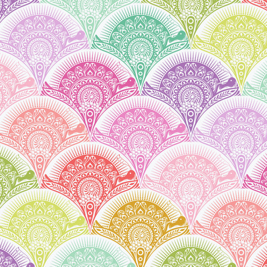 Sugarrush Snail Scallop- Prince Charming Deja Vu Collection from Tula Pink for .5m