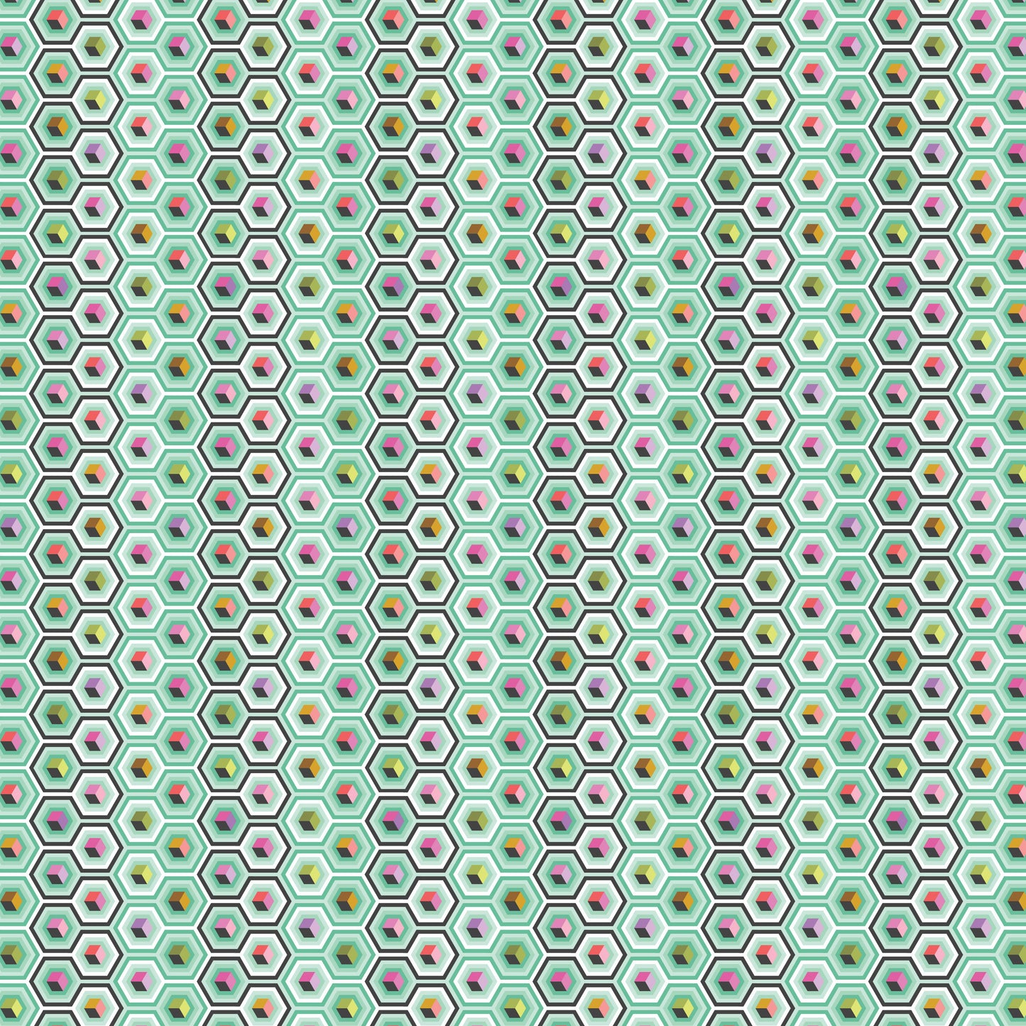 Sweetmint Hex Box - Prince Charming Deja Vu Collection from Tula Pink for .5m