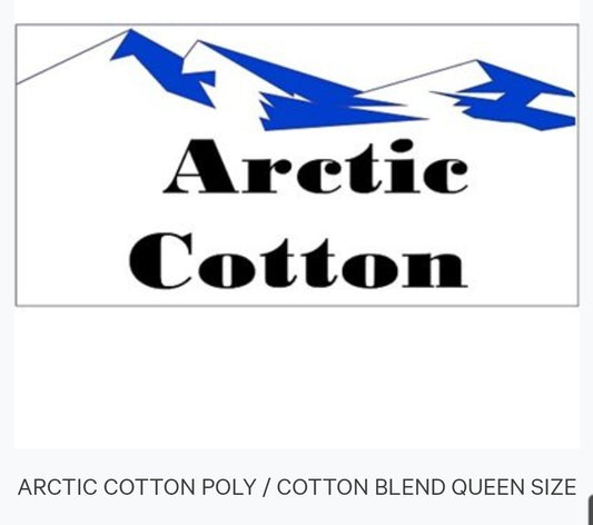 Batting - Arctic Cotton Natural Poly/Cotton Blend Queen Size 96"