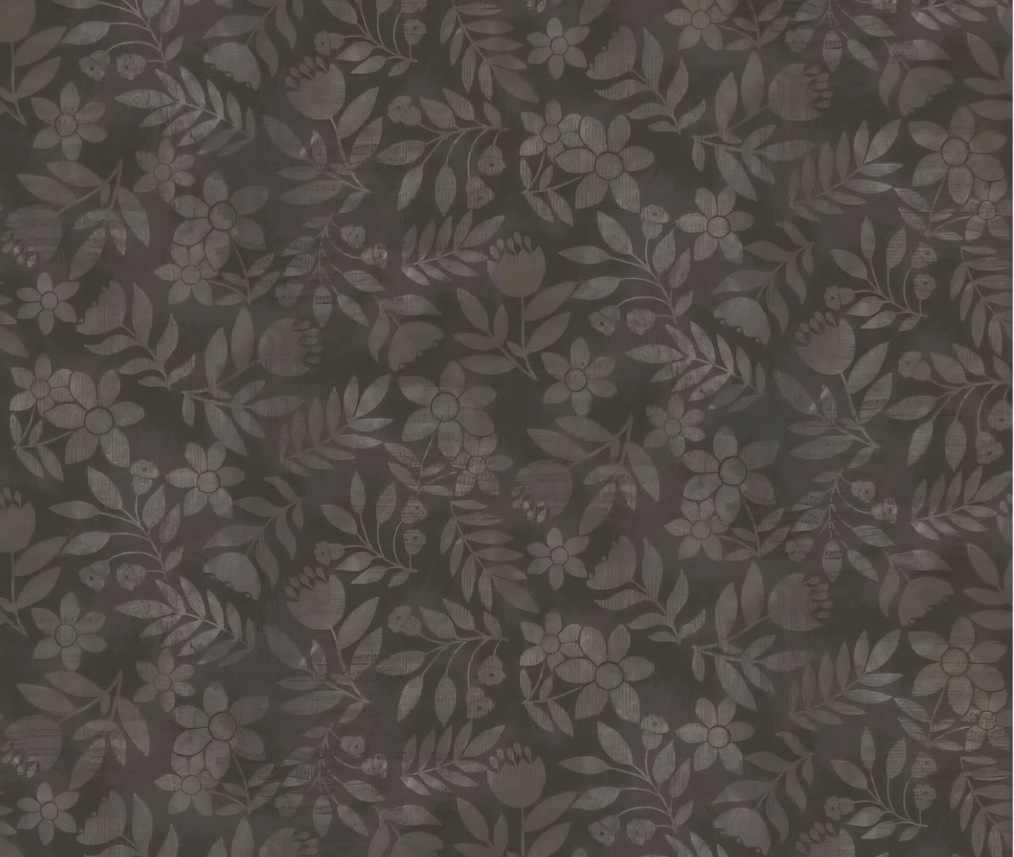 Shaded Leaves - Chocolate - Kindly Yours by Diane Kappa for Studio E Fabrics