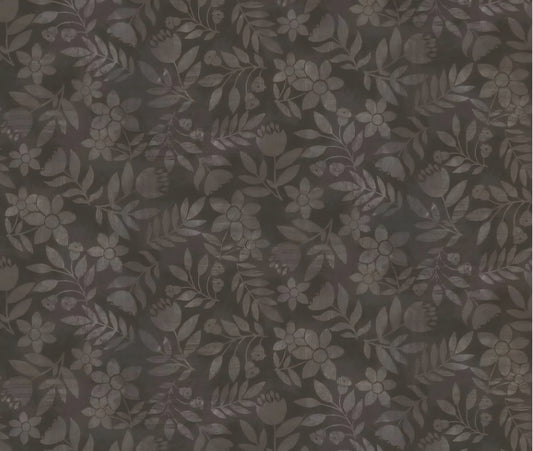 8999-39 Shaded Leaves - Chocolate - Kindly Yours by Diane Kappa for Studio E Fabrics