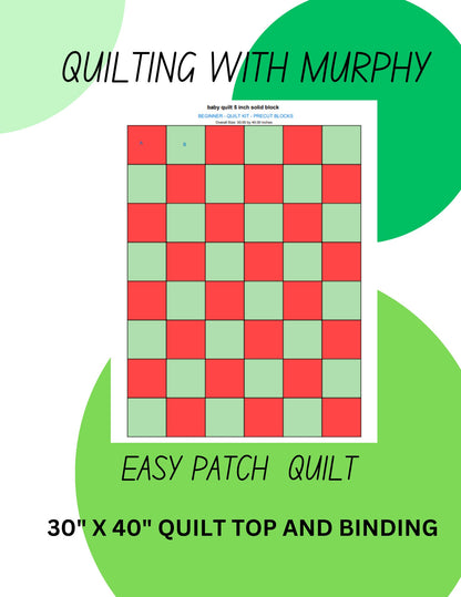 Easy pdf digital download.   Easy patch work quilt pattern