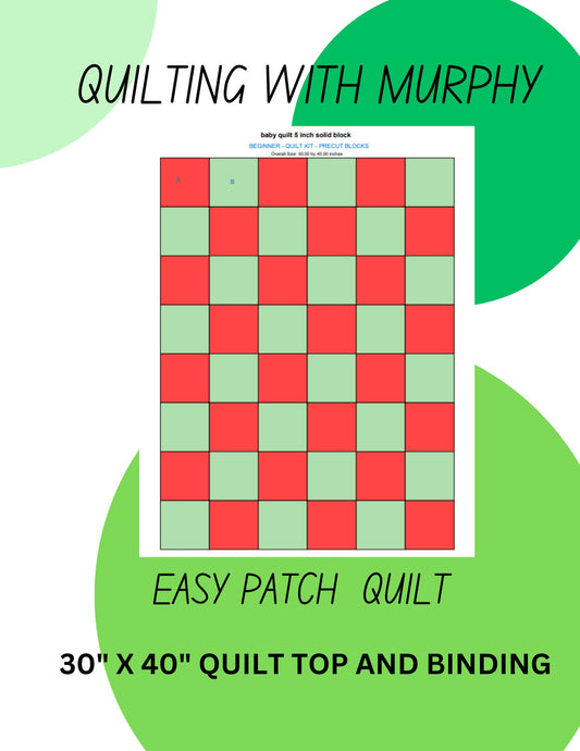 Easy pdf digital download.   Easy patch work quilt pattern