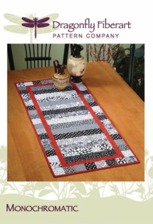 Monochromatic Quilted Table Runner Pattern