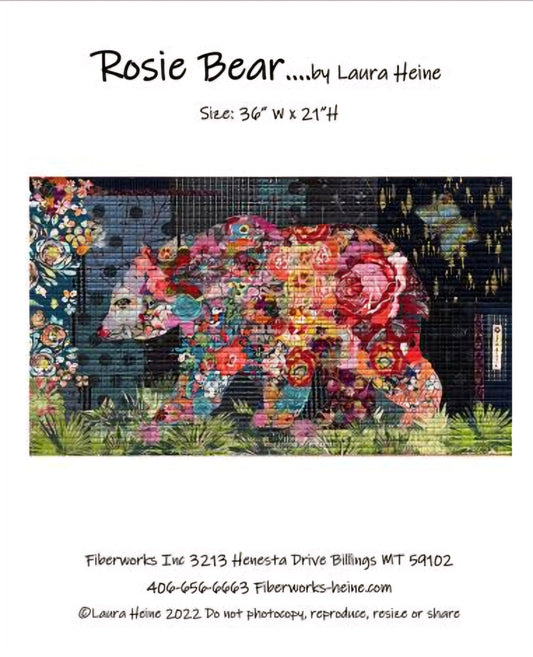 Rosie Bear Collage Pattern