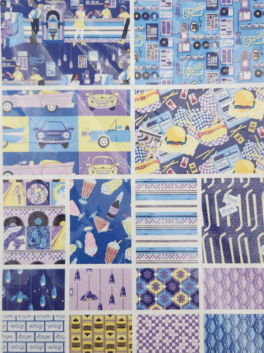 Dine and Drive Fat Quarter Bundle,  16pc.