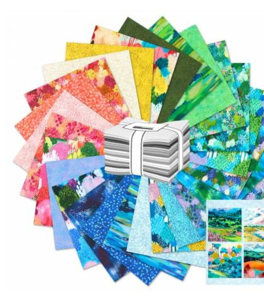 Fat Quarter Bundle Painterly Trees 26pcs