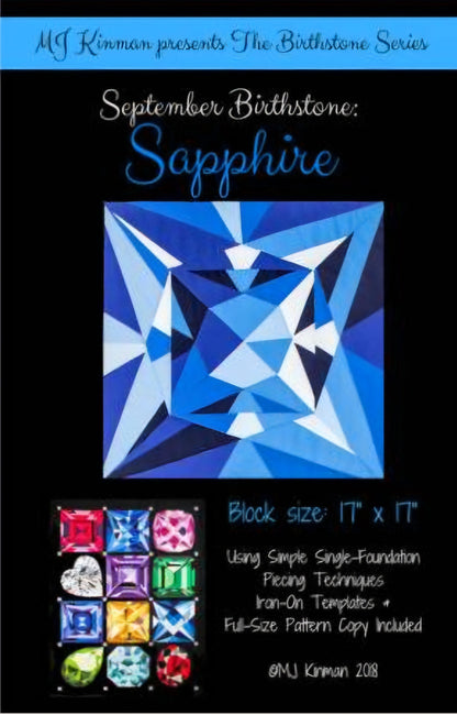 Birthstone September- Sapphire Quilt Block