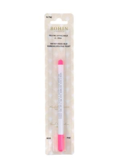 Water Erase Fabric Marking Pen Pink