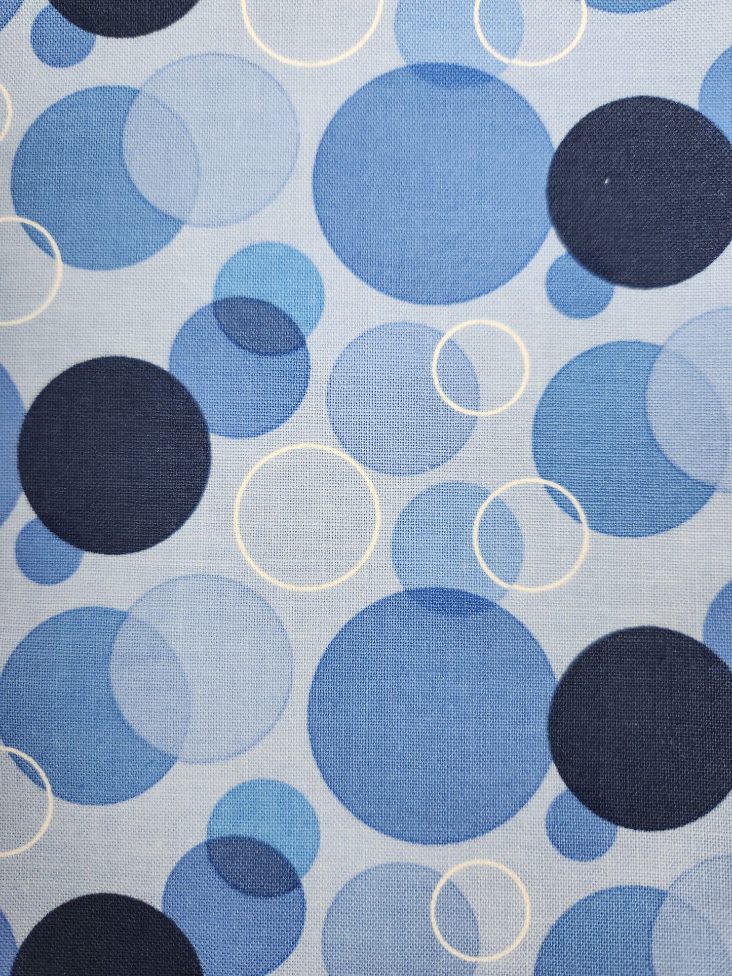 Riley Blake Copacetic Blueberry 1 yard cut, bubbles