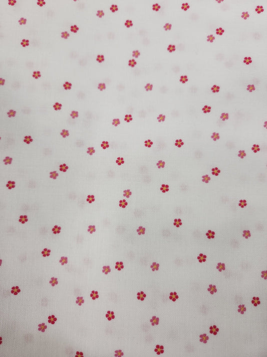 Riley Blake, Flower snd Flour, 1 yard cut, small red flower