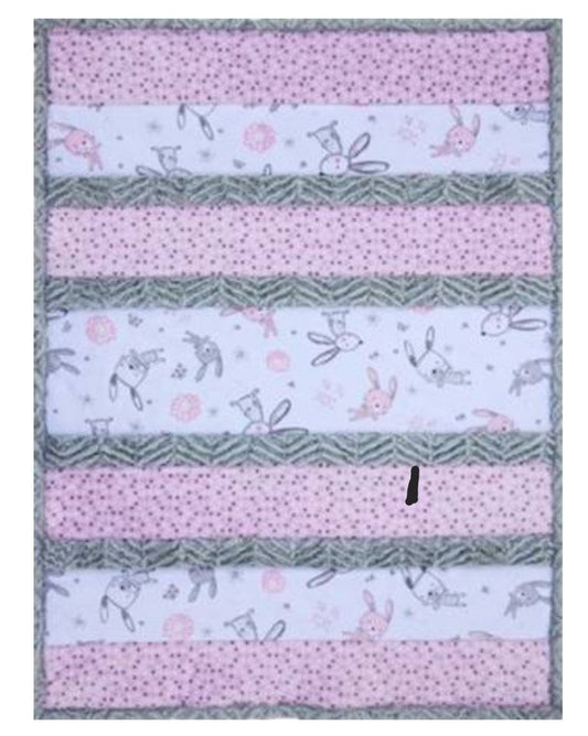 Shannon Fabrics Cuddle Kit pink bunny hunny