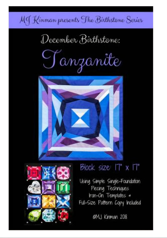 Birthstone December - Tanzanite Quilt Block