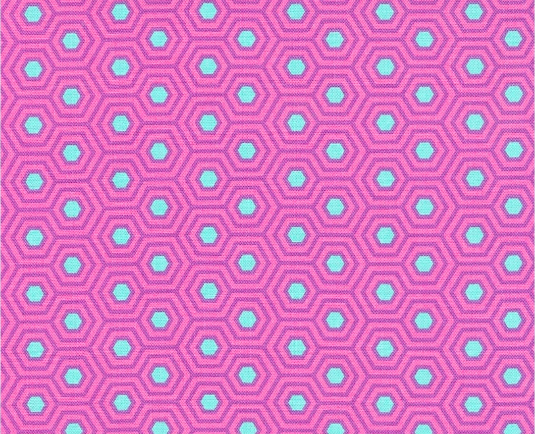 Tula Pink True Colors.  Hexy Blossom.  PWTP150.THISTLE