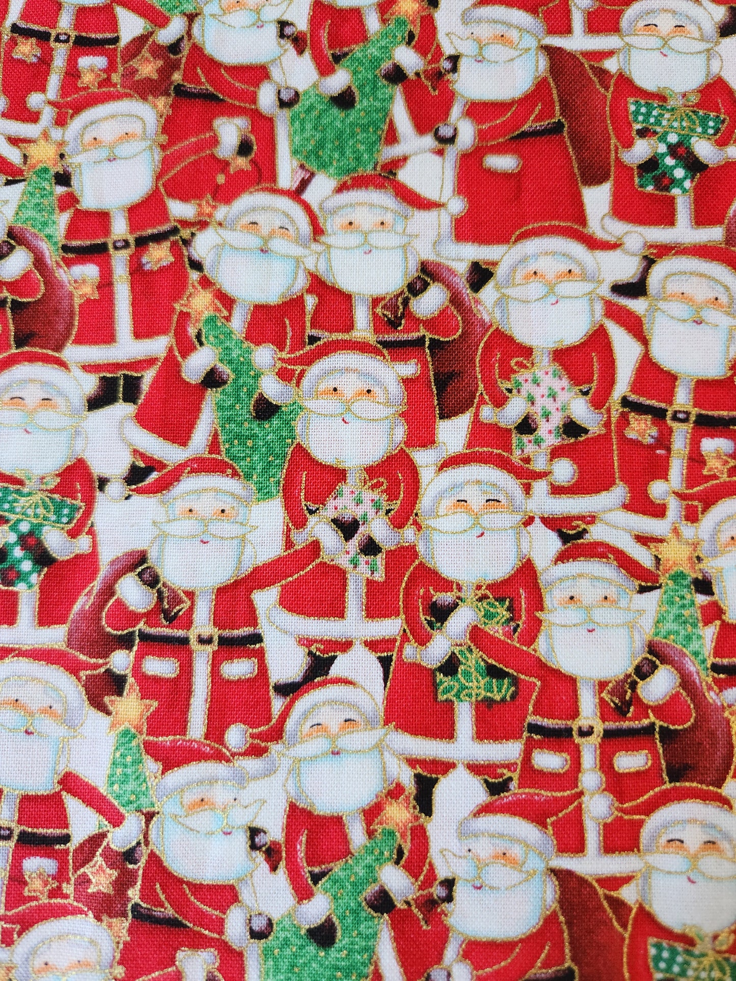 Christmas fabric - Jolly Saint Nick, Style MU, pattern 121, color 1