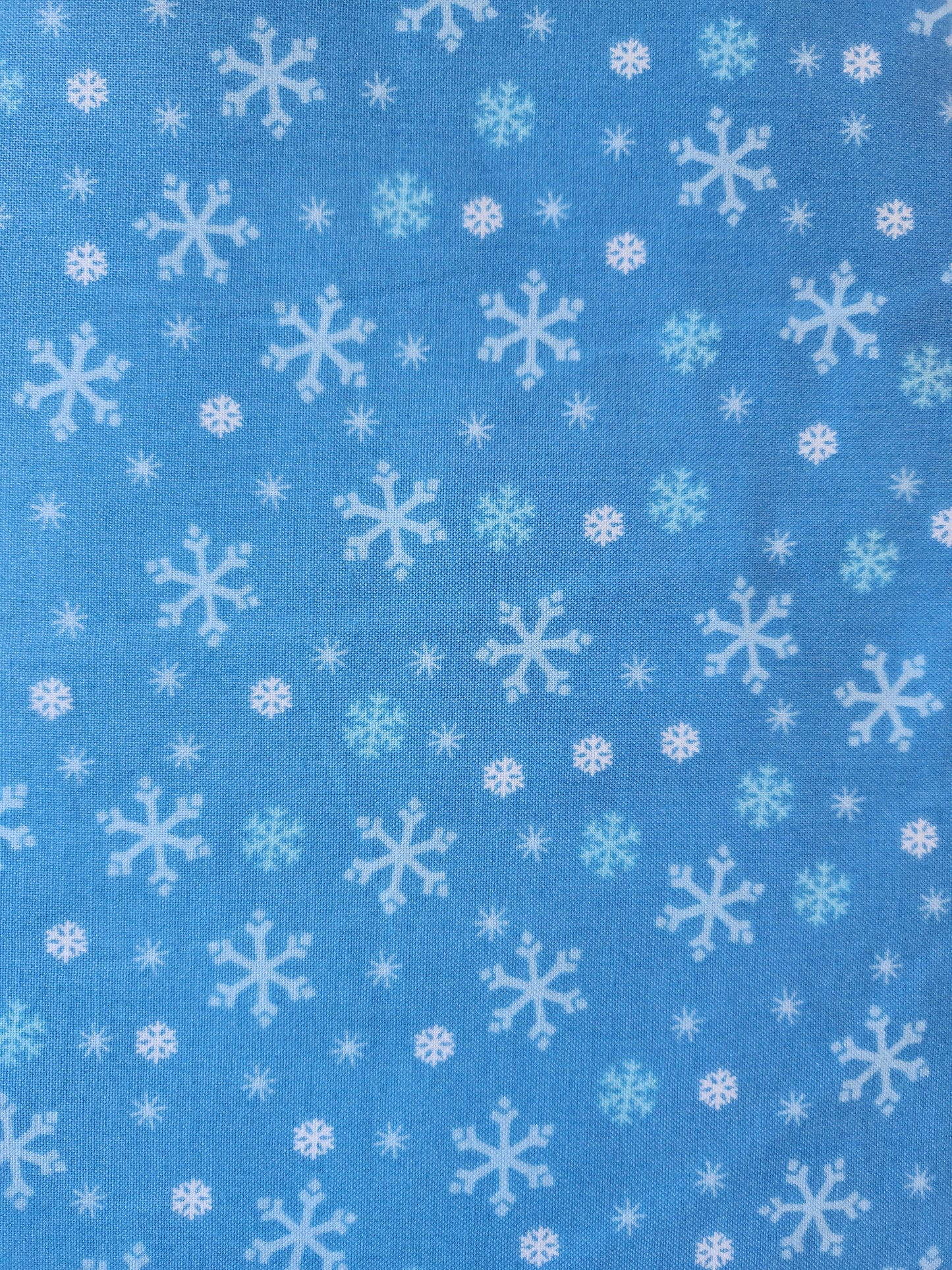 Christmas fabric - SNOWFLAKE Light blue, style A, Pattern 1462, Color LP